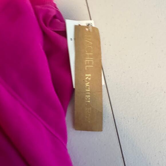 Rachel Roy NWT‎ Women's Rope Halter Handkerchief Dress Pink Size 2X Cocktail - Picture 6 of 10